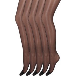 Matglans panty | 20 denier | Merk: Marianne | Maat: S t/m XXXL | Kleur: Zwart | 5 Paar