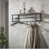 Kapstok - Hout - Zwart - Wandmodel