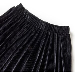 vidaXL - Kinderrokje - Geplooid - Zwart - Lurex