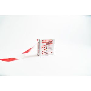 Afzetlint 500 meter rood/wit - Sterk en trekvast