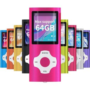 Draagbare MP4/MP3 Speler met 1,8 inch LCD Scherm en Geheugensleuf - Ondersteunt tot 128 GB