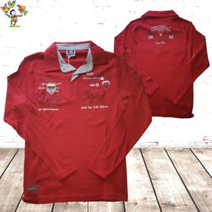 Violento - Quality - Herenpolo - Bordeaux Rood - Lange Mouwen