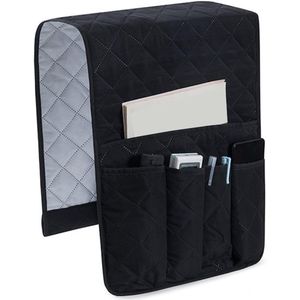 Sofa Armrest Organizer met 5 Zakken, Dubbelzijdige Waterdichte Opbergtas voor TV, Afstandsbediening, Tijdschriften, Boeken, Kranten, Telefoon, Opbergtas