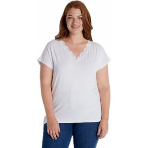 Kort T-shirt van stretchkant