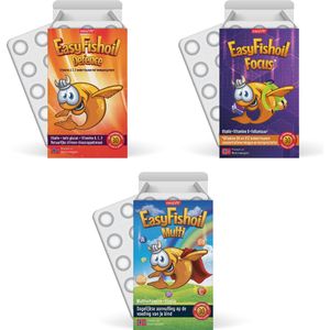 EasyFishoil - Omega 3 voordeelpakket voor kinderen - EasyFishoil Defence + EasyFishoil Focus + EasyFishoil Multi