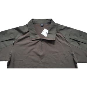 Heren outdoor polo shirt maat L army green