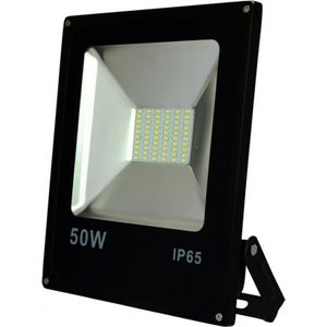 50W LED schijnwerper - Warm wit - Slim - IP65 - 70 LED