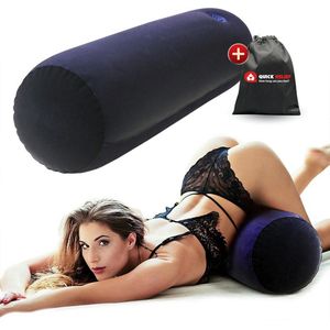 Quick Relief Hot Sofa Official™ - Seksmeubel voor Vrouwen & Mannen - Seksaccessoires - Opblaasbaar seks kussen - met houder voor Masturbator, Dildo of Vibrator - Blauw