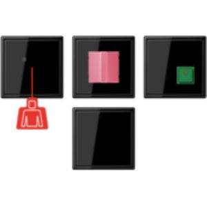 JUNG NRSLS0834SW JUN MIVASET LS 990 ZWART