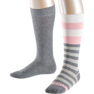 Esprit Kniekousen Block Stripe 2-Pack