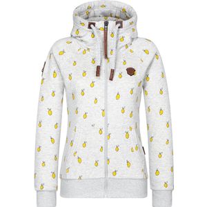Naketano Damen Hoodie Brazzo 1801-0301 Allover Citrons/Grey-XS