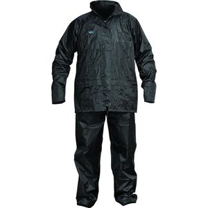 Regenpak Zwart Maat Large - Waterdicht en Ademend Regenpak