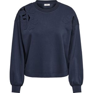 Jacqueline de Yong - Jdyaura Shoulder Detail Sweat - Trui - Total Eclipse/Flower