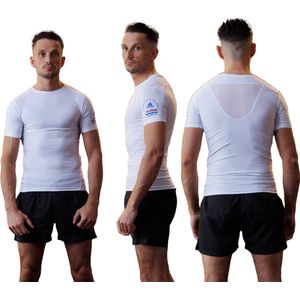 Adidas TeamNL rashguard Judo | Wit | maat S-XXL (Maat: L)