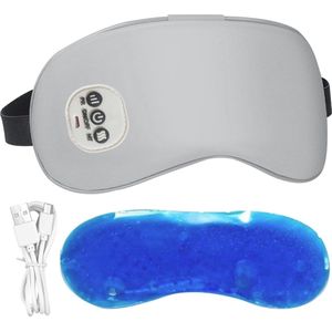 Verwarmd Oogmasker - Grijs - Voor Droge en Vermoeide Ogen - 3 Modi en Verkoelende Functie