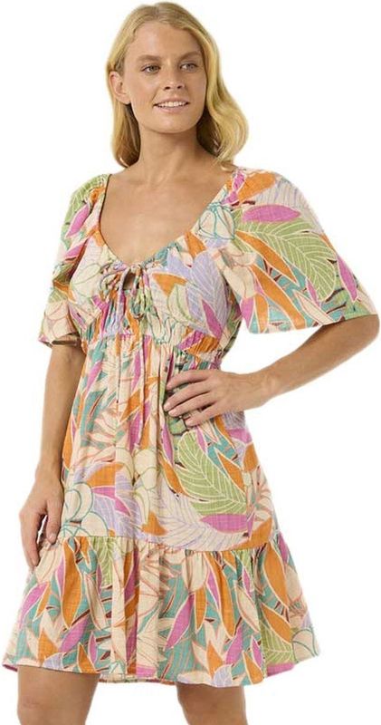 Rip Curl Cala Vadella Mini Korte Mouwen Korte Jurk