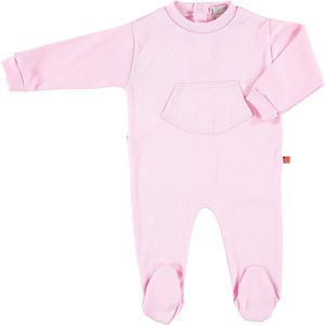 Boxpakje / pyjama met voet biologisch katoen roze 50/56