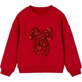Kerstsweater - Rood - Meisjes - Met Lovertjes