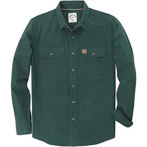 Casual Werkoverhemden met Lange Mouwen voor Heren - Katoenen Shirts met Knoopzakken