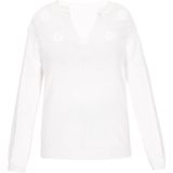 usha - Fashion Look Collection - Sweater - Met Bloemenborduursel