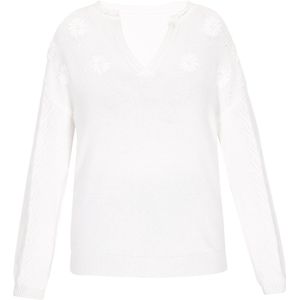 usha - Fashion Look Collection - Sweater - Met Bloemenborduursel