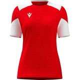 Macron Glory Sphinx Shirt Korte Mouw Dames - Rood / Wit | Maat: 3XL