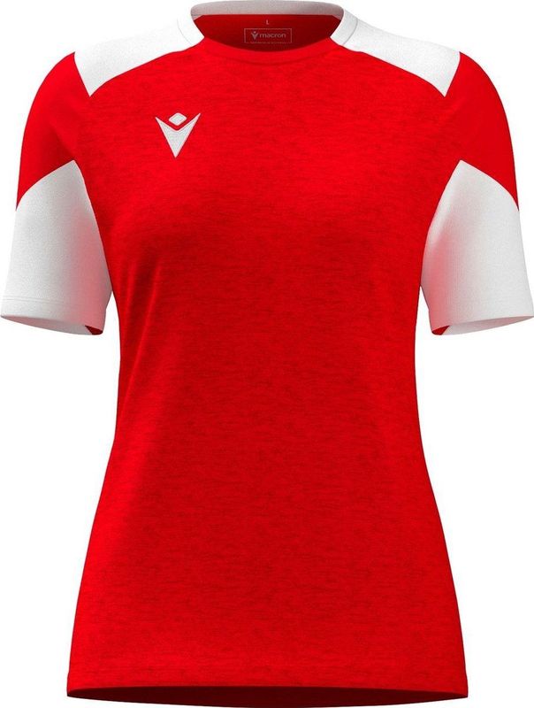 Macron Glory Sphinx Shirt Korte Mouw Dames - Rood / Wit | Maat: 3XL