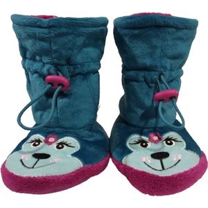 Enkelmodel Pantoffel - Fuchsia - Maat 25 / 26 - Pantoffels Dames – Pantoffels meisjes - Warme pantoffels – Sloffen - Sloffen dames – Sloffen meisjes – Winter - Kerst cadeau – Kerstcadeau – Kerst – Sinterklaas – Cadeau -  Mode – Warm - Cozy