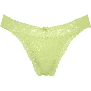 Hunkemöller Dames Lingerie String Madison - Groen - maat L