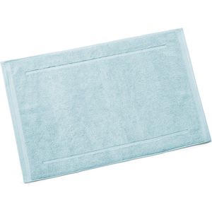 Bamatex Home Textiles - Collectie Emotion - Badmat – 50 x 80 cm - SHADY BLUE - 2 stuks - Egeïsche gekamde katoen- 1000 g/m2