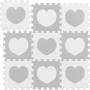 Speels: Puzzelmat met hartmotief (9 stuks) - Kindertapijt om te puzzelen en te spelen