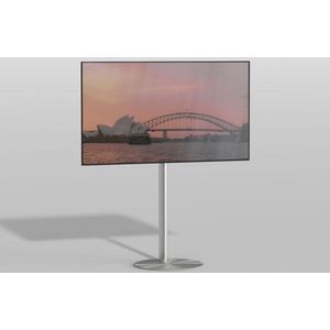 TV vloerstatief Gate 100 Design Tv standaard Geborsteld RVS 19-40” - VESA 100x100