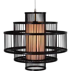 Fine Asianliving Bamboe Hanglamp Handgemaakt Zwart - Leonard B50xD50xH50cm