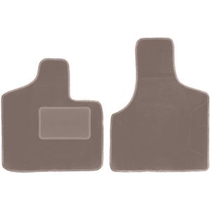 Beige voormatten voor: Dodge Caravan / Grand Caravan III 7-zits (2001-2007)