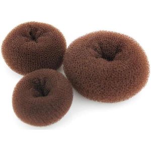 Inovra - Set van 3 donut haaraccessoires voor knot - divers formaat - Haarstylingaccessoires