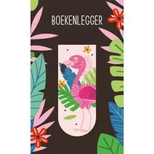 Boekenlegger Jungle Magnetisch - Flamingo - Gratis verzonden