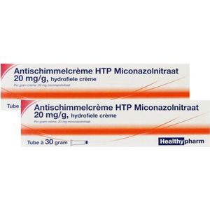 Healthypharm Miconazolnitraat 20mg - 2 x 30 gr