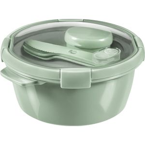 Curver Smart To Go Eco Lunchset 1,6L + Bestekset + Sauscup - Eco groen