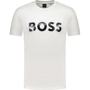 Boss T-shirt Wit Normaal - Maat XL - Mannen - Lente/Zomer Collectie - Katoen