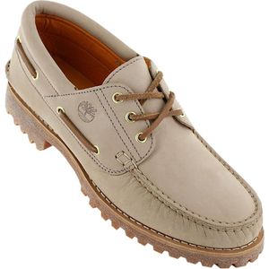 Timberland Authentics 3-Eye Classic Lug Boat Shoes - Heren Loafers Bootschoenen Schoenen Leer Light-Brown TB0A5SQS185 - Maat EU 41 US 7.5