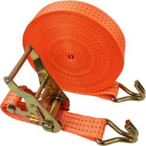 Heavy Duty Tie-Down Ratchet Straps J Haak voor vrachtwagens-auto's-motorfietsen-fietsen (14m) met Ratchet riemen