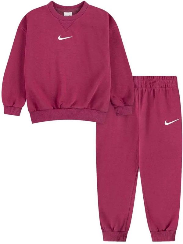 Nike - Kids Essential Fleece Crew Set - Roze - Jongens