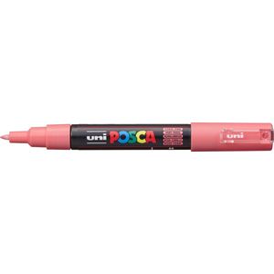 Krijtstift - Fineliner - Universele Marker - 66 Koraal Roze - Uni Posca Marker - PC-1M - 0,7mm - 1 stuk
