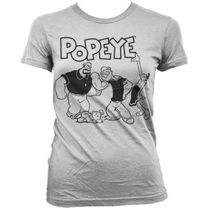 Popeye Dames Tshirt -XXL- Group Wit