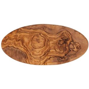 Bowls and Dishes Pure Olive Wood olijfhouten plank Ovaal 25 cm dikte 1,5 cm | cadeautip!