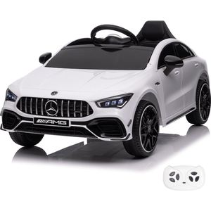 Mercedes CLA45s AMG - Elektrische Kinderauto - 12V - 1 tot 5 jaar - Wit