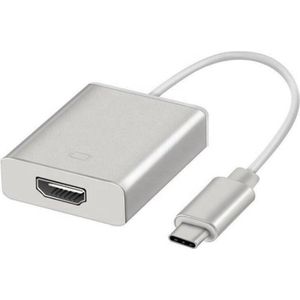 GoodSociety USB C naar HDMI Adapter - 4K Ultra HD - Silver - Metallic