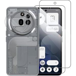 ByShane - 2-pack screen protector en camera lens protector voor smartphone 3A Pro - 9HD hardheid - gehard glas - HD helder - volledige dekking.