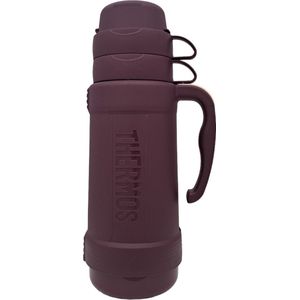 Thermos Eclipse Isoleerfles - Thermosfles - 1 liter - 2 drinkbekers - Paars