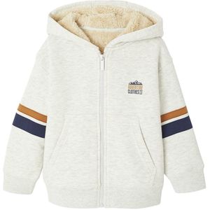 Vertbaudet - Jongenssweater - Met Capuchon en Rits - Sherpavoering